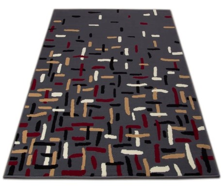 Przejdź do produktu Dywan nowoczesny Luna Elements  Szaro- Czerwony 200 cm x 290 cm
