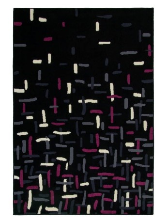 Przejdź do produktu Dywan nowoczesny Luna Elements Czarno-Fioletowy 140 cm x 200 cm