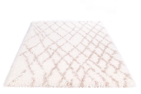 Przejdź do produktu Dywan poliestrowy Dream Kratka Beżowa 200 cm x 300 cm