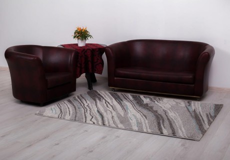 Przejdź do produktu Dywan Mallorca Fala szaro-niebieski 80 cm x 150 cm
