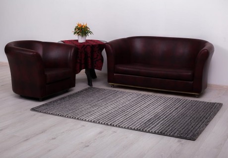 Przejdź do produktu Dywan Mallorca Paseczki Biało-Czarne 120 cm x 170 cm