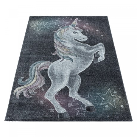 Przejdź do produktu Dywan dziecięcy Jednorożec szary 200 cm x 290 cm