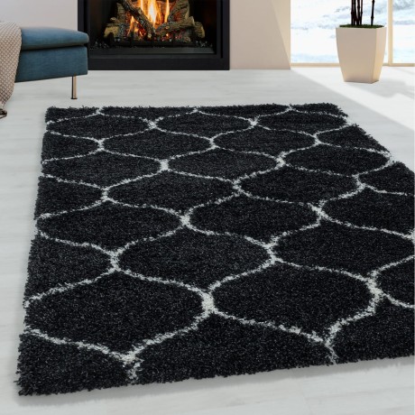 Przejdź do produktu Dywan shaggy Salsa koniczyna antracyt 240 cm x 340 cm