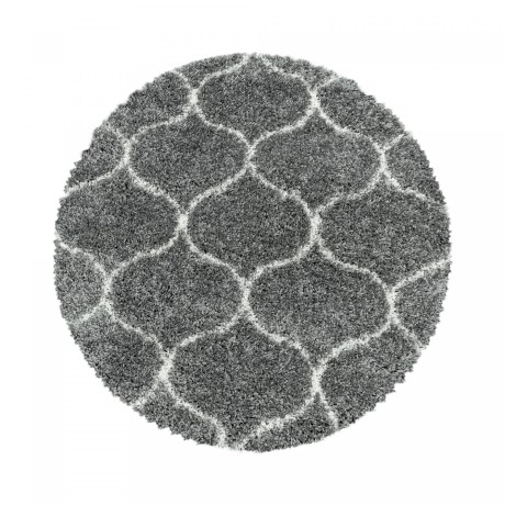 Przejdź do produktu Dywan shaggy Salsa koniczyna szary 80 cm x 80 cm koło