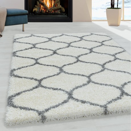 Przejdź do produktu Dywan shaggy Salsa koniczyna kremowy 80 cm x 150 cm