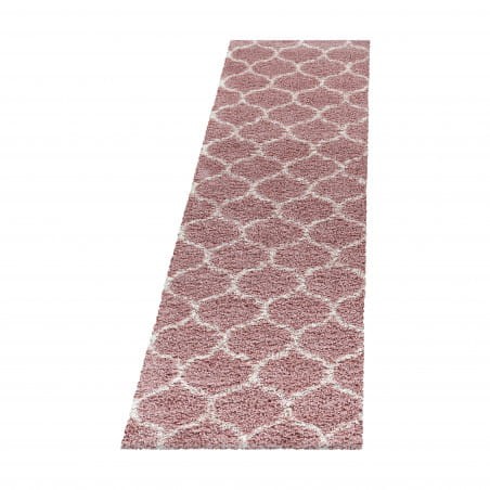 Przejdź do produktu Dywan shaggy Salsa koniczyna rózowy 80 cm x 250 cm