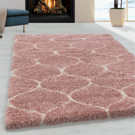 Przejdź do produktu Dywan shaggy Salsa koniczyna rózowy 120 cm x 170 cm