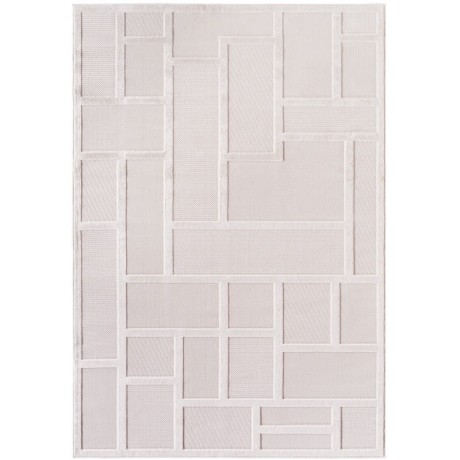 Przejdź do produktu Dywan nowoczesny 3D Doha geometryczny kremowy 140 cm x 200 cm 
