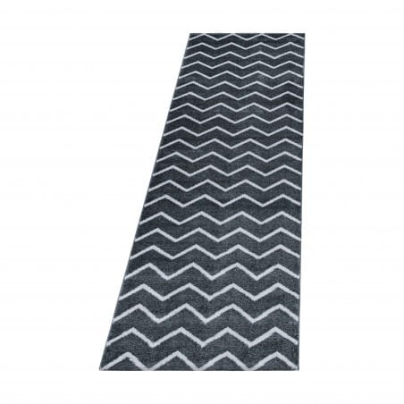 Przejdź do produktu Dywan nowoczesny Rio zygzak szary 80 cm x 250 cm