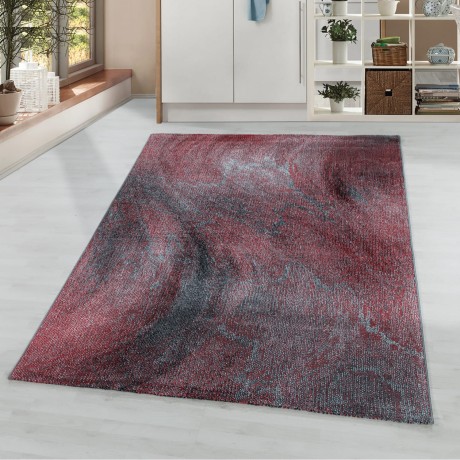 Przejdź do produktu Dywan nowoczesny Ottawa fale czerwono-szare 200 cm x 290 cm