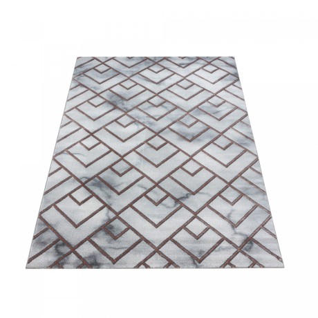 Przejdź do produktu Dywan ekskluzywny Naxos mozaika szaro-brązowy 140 cm x 200 cm