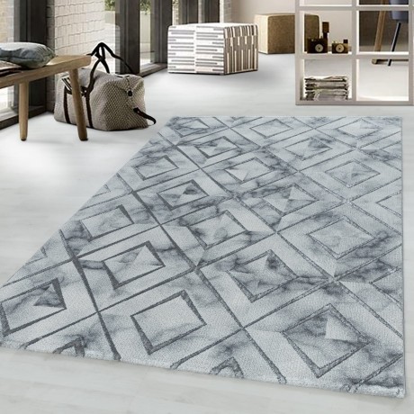 Przejdź do produktu Dywan ekskluzywny Naxos romby szare 140 cm x 200  cm