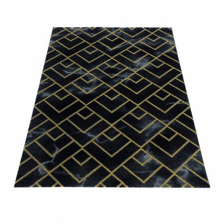 Przejdź do produktu Dywan ekskluzywny Naxos mozaika brązowo- złoty 140 cm x 200 cm