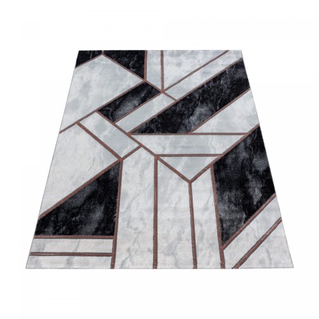 Przejdź do produktu Dywan ekskluzywny Naxos geometria szaro-brązowy 80 cm x 150 cm