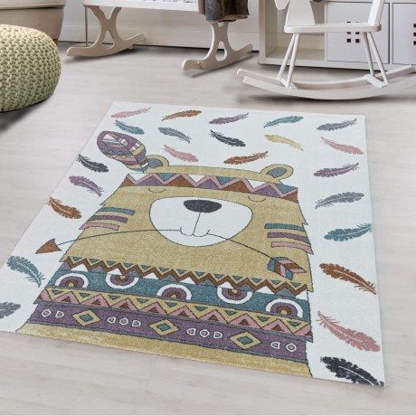 Przejdź do produktu Dywan dziecięcy Funny indianin multikolorowy 140 cm x 200 cm