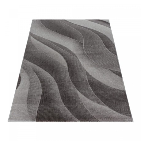 Przejdź do produktu Dywan nowoczesny Costa wstęgi brązowy 140 cm x 200 cm