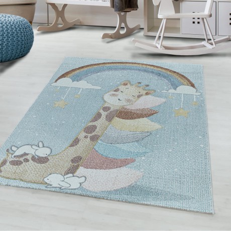 Przejdź do produktu Dywan dziecięcy Lucky Śpiąca Żyrafa na chmurkach 140 cm x 200 cm