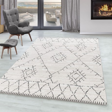 Przejdź do produktu Dywan poliestrowy Berber kremowy 120 cm x 170 cm