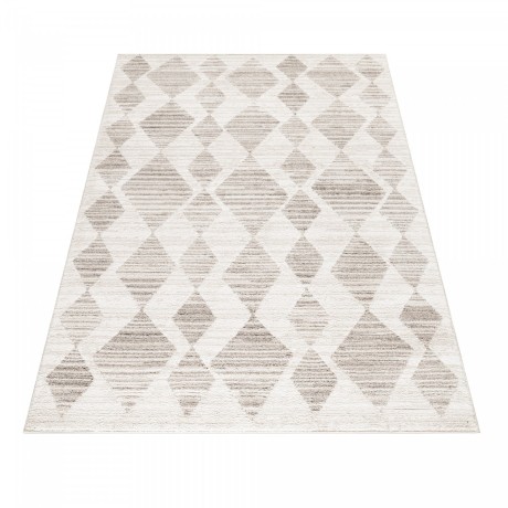 Przejdź do produktu Dywan poliestrowy Berber romby 120 cm x 170 cm