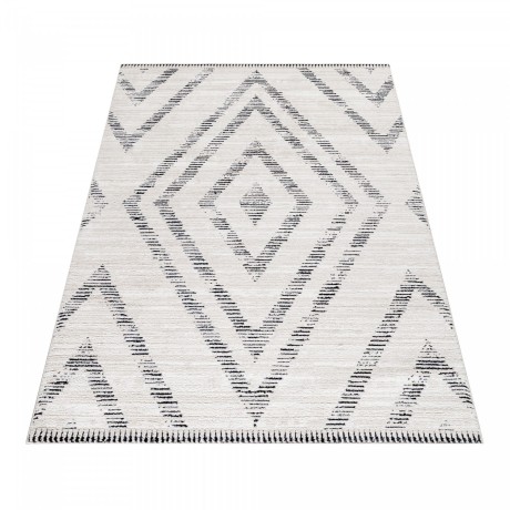 Przejdź do produktu Dywan poliestrowy Berber skandynawski kremowy 240 cm x 340 cm
