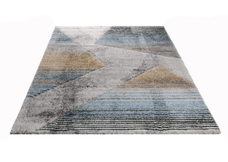 Przejdź do produktu Dywan Diamond New 3D Geometria turkusowo-złota 80 cm x 140 cm