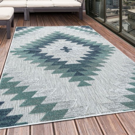 Przejdź do produktu Dywan sznurkowy Bahama 3D geometryczny szaro-kremowy 80 cm x 250 cm