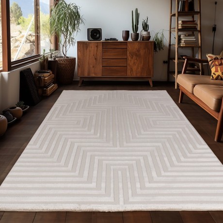 Przejdź do produktu Dywan 3D nowoczesny Sahara beżowy 240 cm x 340 cm   