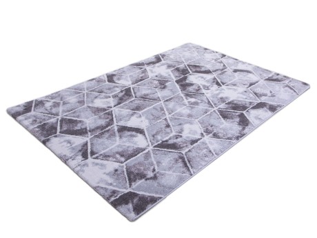 Przejdź do produktu Dywan nowoczesny Reflection Romby szaro-kremowy  120 cm x 170 cm