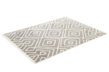 Przejdź do produktu Dywan Shaggy Nano Light Mikrofibra szaro-biały 120 cm x 160 cm