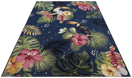 Przejdź do produktu Dywan zewnętrzny Flair Tropical granatowy 120 cm x 180 cm