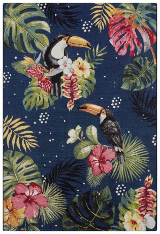Przejdź do produktu Dywan zewnętrzny Flair Tropical granatowy 240 cm x 340 cm