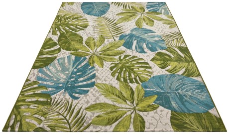 Przejdź do produktu Dywan zewnętrzny Flair Liście turkusowo-zielone 80 cm x 165 cm