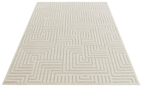Przejdź do produktu Dywan nowoczesny New York Geometria 3D kremowy 160 cm x 230 cm