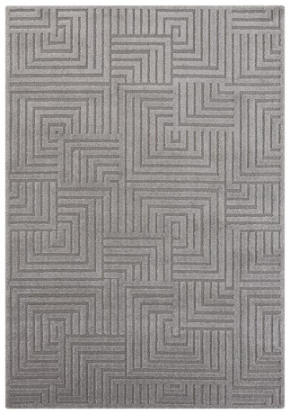 Przejdź do produktu Dywan nowoczesny New York Geometria 3D szary 80 cm x 150 cm