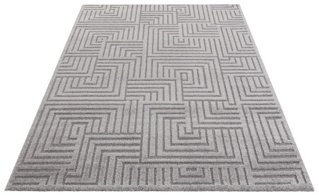 Przejdź do produktu Dywan nowoczesny New York Geometria 3D szary 120 cm x 170 cm