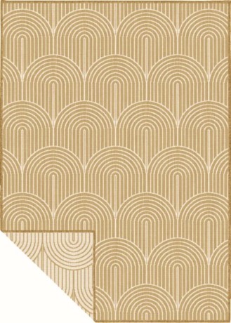 Przejdź do produktu Dywan zewnętrzny dwustronny Pangli złoto-kremowy 240 cm x 340 cm