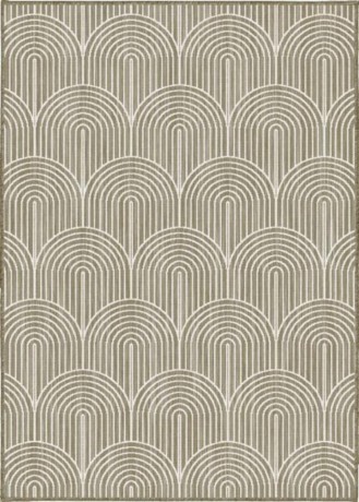 Przejdź do produktu Dywan zewnętrzny dwustronny Pangli brązowo-kremowy 120 cm x 170 cm