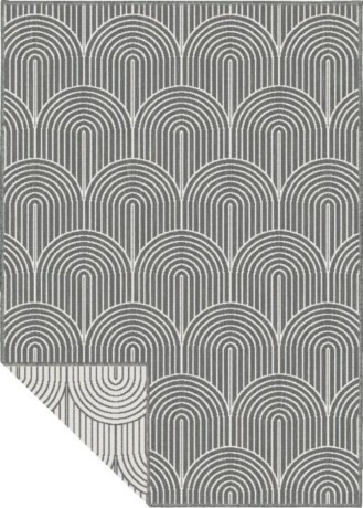 Przejdź do produktu Dywan zewnętrzny dwustronny Pangli srebrno-kremowy 200 cm x 290 cm