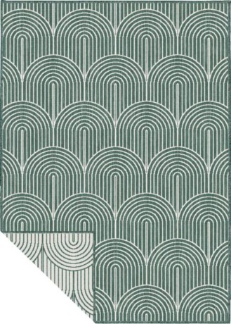 Przejdź do produktu Dywan zewnętrzny dwustronny Pangli zielono-kremowy 240 cm x 340 cm