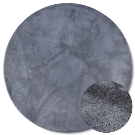 Przejdź do produktu Dywan pluszowy Leon Villeroy & Boch antracytowy 200 cm x 200 cm koło