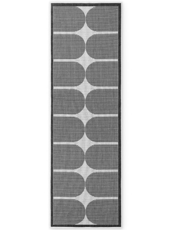 Przejdź do produktu Dywan zewnętrzny dwustronny Duet kremowo-czarny 80 cm x 250 cm