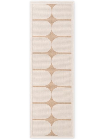 Przejdź do produktu Dywan zewnętrzny dwustronny Duet kremowo-beżowy 80 cm x 250 cm