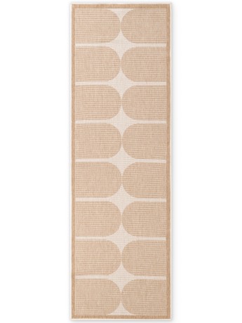 Przejdź do produktu Dywan zewnętrzny dwustronny Duet kremowo-beżowy 80 cm x 250 cm