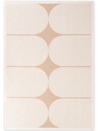 Przejdź do produktu Dywan zewnętrzny dwustronny Duet kremowo-beżowy 120 cm x 170 cm