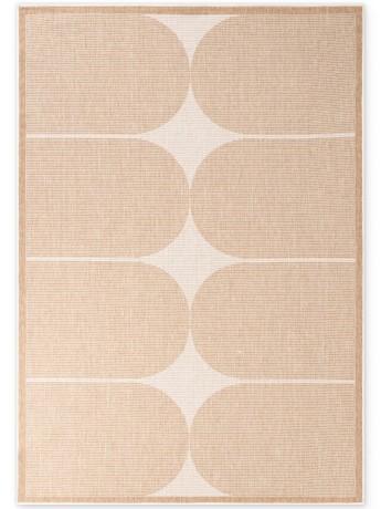 Przejdź do produktu Dywan zewnętrzny dwustronny Duet kremowo-beżowy 160 cm x 230 cm
