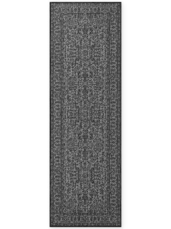 Przejdź do produktu Dywan zewnętrzny dwustronny Duet czarno-kremowy 80 cm x 250 cm