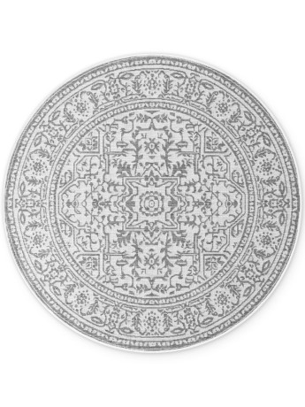 Przejdź do produktu Dywan zewnętrzny dwustronny Duet szaro-kremowy 160 cm x 160 cm  koło