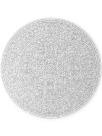 Przejdź do produktu Dywan zewnętrzny dwustronny Duet szaro-kremowy 160 cm x 160 cm  koło