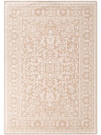 Przejdź do produktu Dywan zewnętrzny dwustronny Duet beżowo-kremowy 120 cm x 170 cm