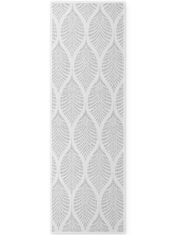 Przejdź do produktu Dywan zewnętrzny dwustronny Duet Liście szaro-kremowy 80 cm x 250 cm